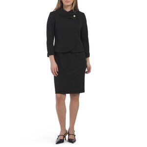 NIPON BOUTIQUE Black 2pc Jacket And Dress Set
